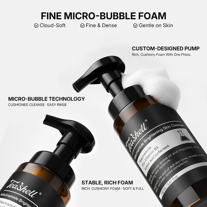 Teashell Niacinamide Brightening Cleansing Foam